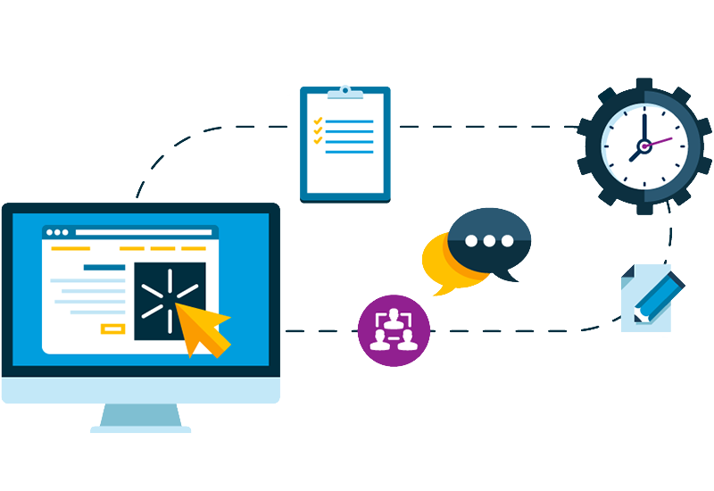 Workflow pre crm systém - ilustrácia